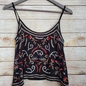 RAGA Multicolor Embroidered Crop Top